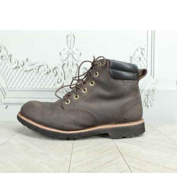 L.L. Bean Other - LL Bean Brown Leather Plain-Toe Bucksport Vibram Sole Work Boots Size 10 M